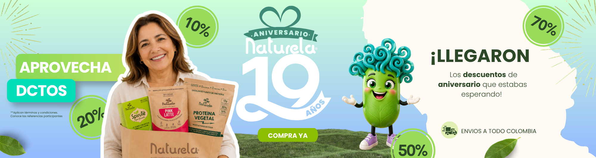 Aniversario Naturela: ¡Hasta 50% OFF!