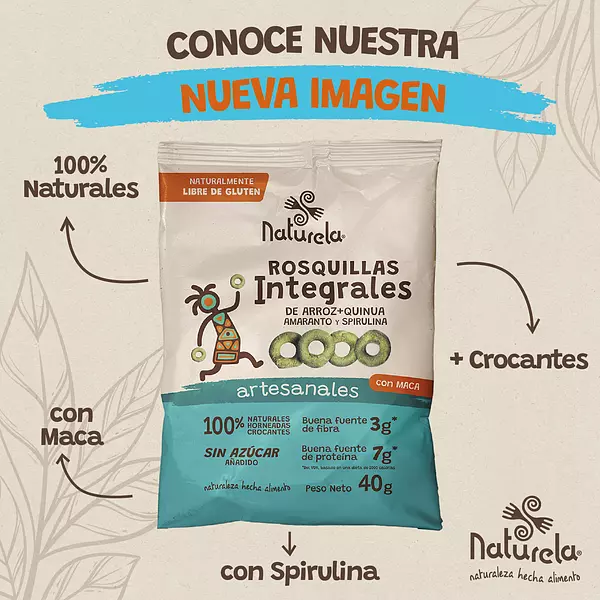 Rosquillas Integrales Arroz Quinua Maca Amaranto Y Spirulina