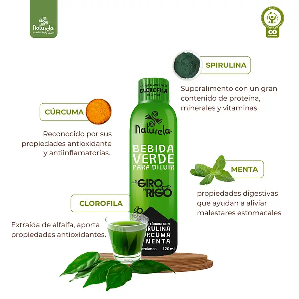 Bebida Verde Para Diluir - Clorofila