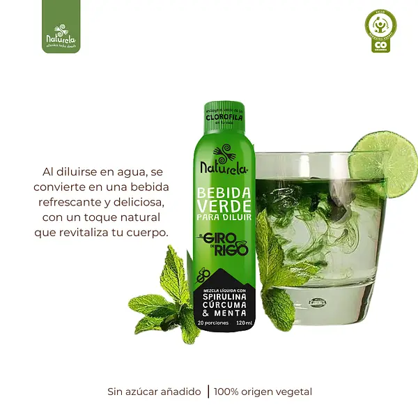 Bebida Verde Para Diluir - Clorofila