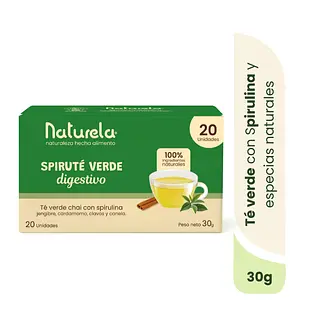 Spiruté Verde X 20 | Infusión Digestiva Con Spirulina