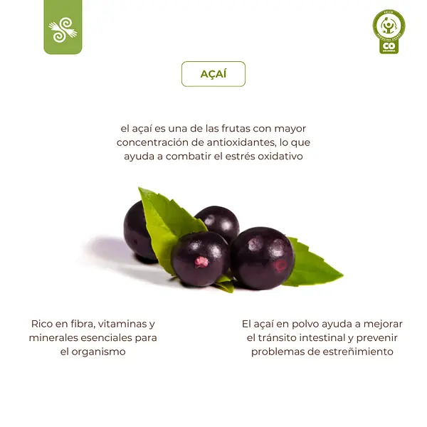 Pack X3 Açaí En Polvo (Acai) 100% Natural