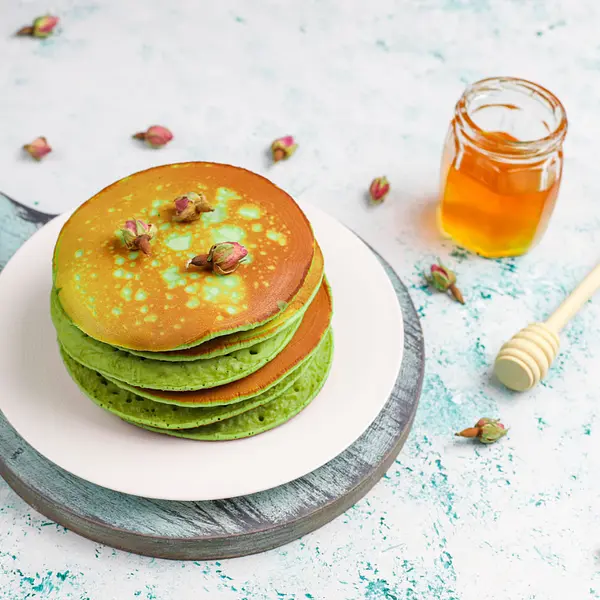 Pancakes arcoíris con Fibra vegetal